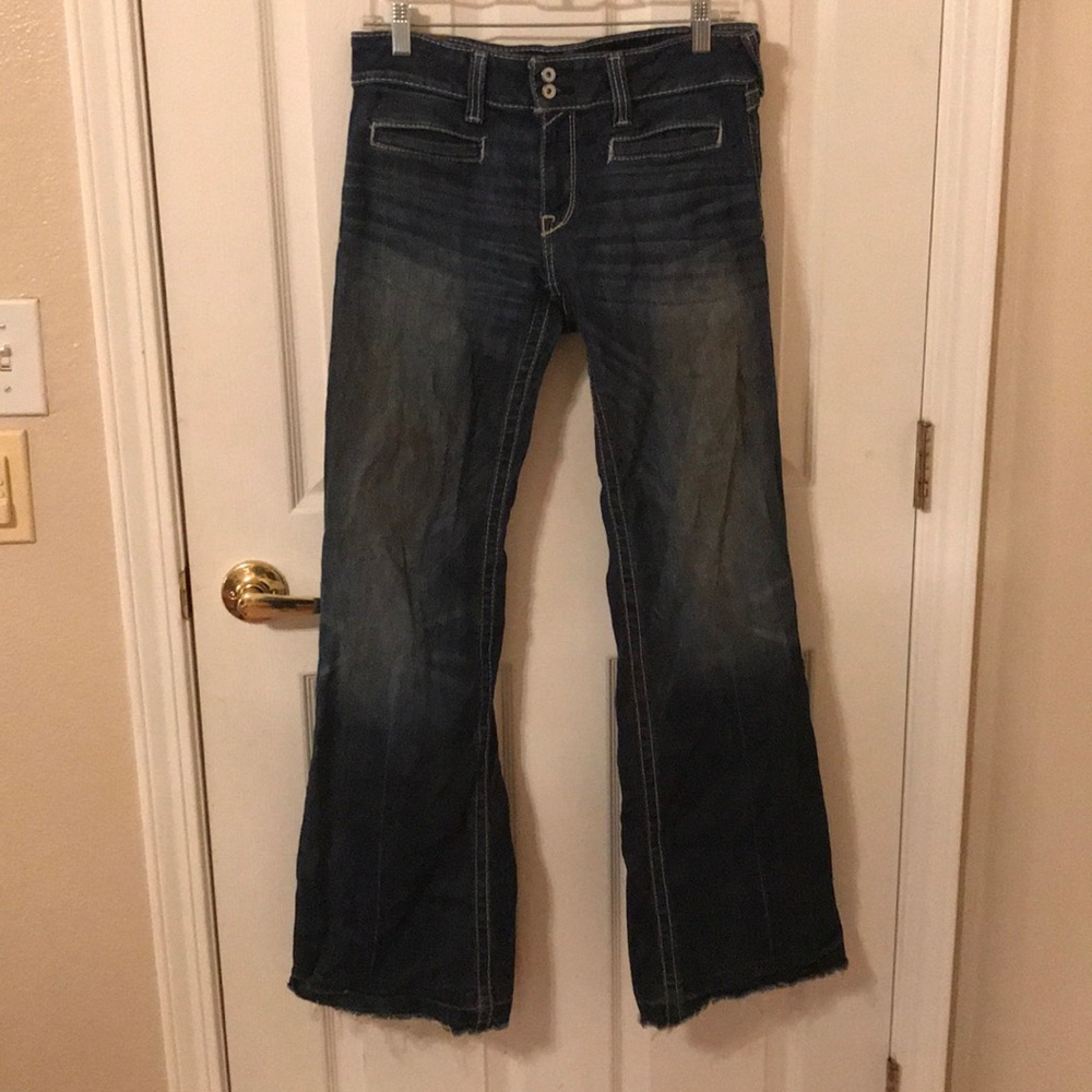 Raw hem ariat trousers